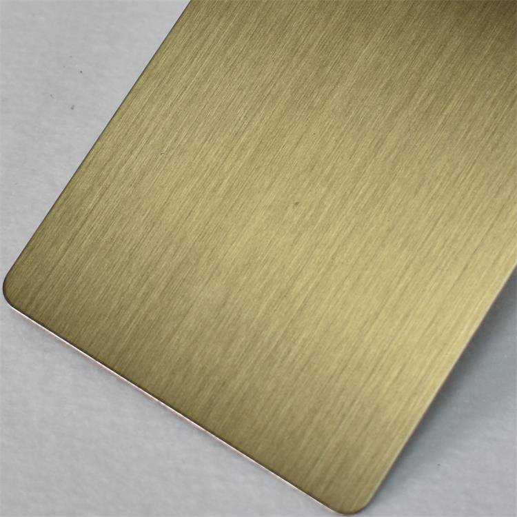 【金屬制品手工拉絲黃古銅不銹鋼發(fā)黑納米防指紋加工】圖片